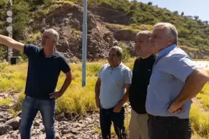 Cisterna de la Quebrada de Moreira: autoridades recorrieron la obra