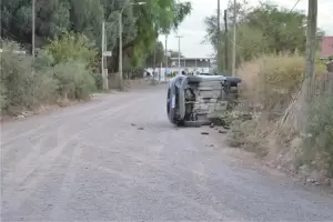 Vuelco en Barrio Barrialitos