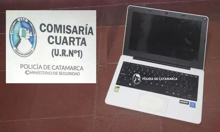 detienen a dos jovenes y recuperan una compu
