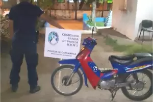 Tras un operativo de control vehicular, policas secuestran una motocicleta