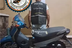 Recuperan moto sustra�da en la Capital