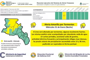 Emiten alerta amarilla por tormentas: qu zona estar afectada?