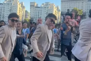Agredieron a un militante libertario afuera del Congreso: "Me peg a traicin"
