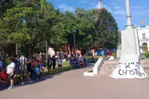 A un mes del crimen de Christian Cezar, familiares marcharon a Fiscala