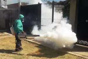 Dengue: realizan rociado espacial en zona centro