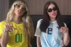 Wanda Nara y Julieta Poggio lanzaron el challenge de "O bicho vai pegar"