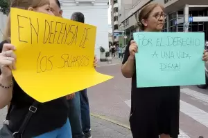 Tras la protesta, los policas pasaron a cuarto intermedio y presentarn una propuesta salarial