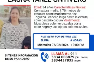 Buscan intensamente a una mujer de 34 aos