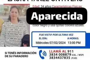 Apareci Laura Yanel Ontivero