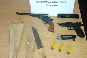 Aprehendieron a tres hombres por agresi�n y les secuestraron armas