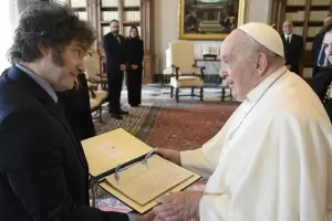 Milei dijo que el Papa "se mostr satisfecho con el programa econmico y su contencin social