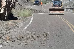 Despejaron el derrumbe en Quebrada Las Angosturas
