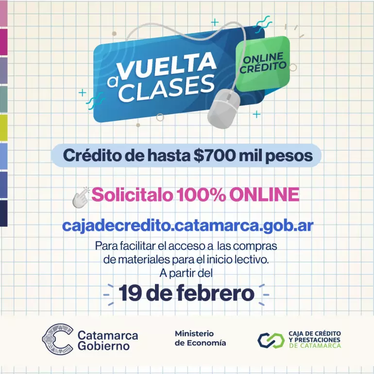 Lanzamiento del Primer Crdito "Vuelta a Clases" 100% Online!