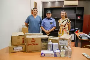 Salud entreg insumos para la Escuela de Cadetes