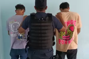 Detuvieron a dos jvenes tras ser sorprendidos robando cables