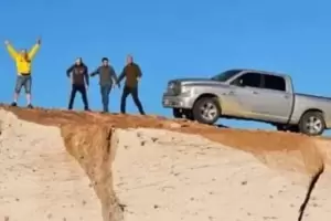 Detuvieron a unos turistas tras causar daos en el campo de Piedra Pmez