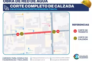 Aguas de Catamarca con corte de calles en el centro: horarios y das