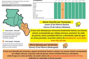 Rigen nuevas alertas por tormentas: Qu departamentos van a ser afectados?