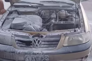 Se incendi un vehculo en la Capital