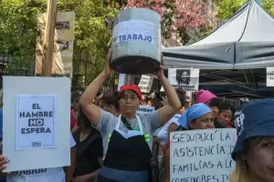 Tras la eliminacin del Potenciar Trabajo, los movimientos sociales se manifestaron frente a Capital Humano