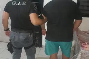 Policas secuestraron carne vacuna y arrestaron a un hombre en La Paz