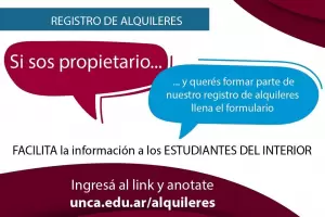 Dan apertura al Registro de Alquileres para estudiantes