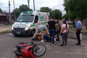 Automovilista choc y se dio a la fuga: la vctima fue derivada al "San Juan"