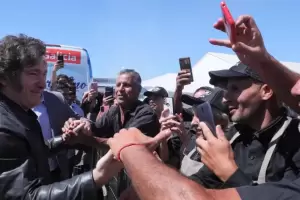 Milei lleg� a Expoagro con parte de su gabinete y le hablar� al campo