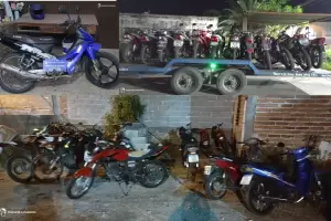 Secuestraron veinte motocicletas en el Valle Central tras un control vehicular