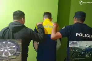 Detienen a un hombre requerido por la Justicia y secuestran una rueda