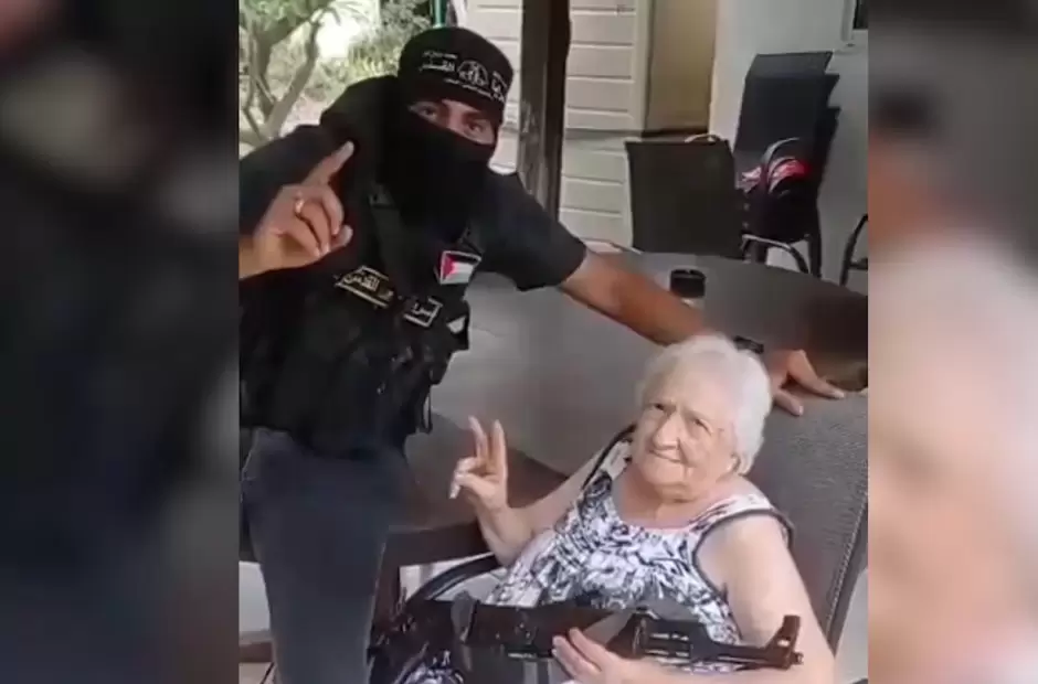 La abuela argentina junto al terrorista de Hamas
