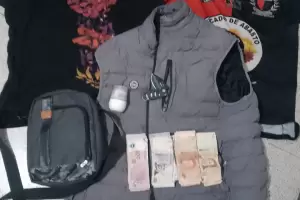 Robo elementos del interior de una camioneta y termin� detenido