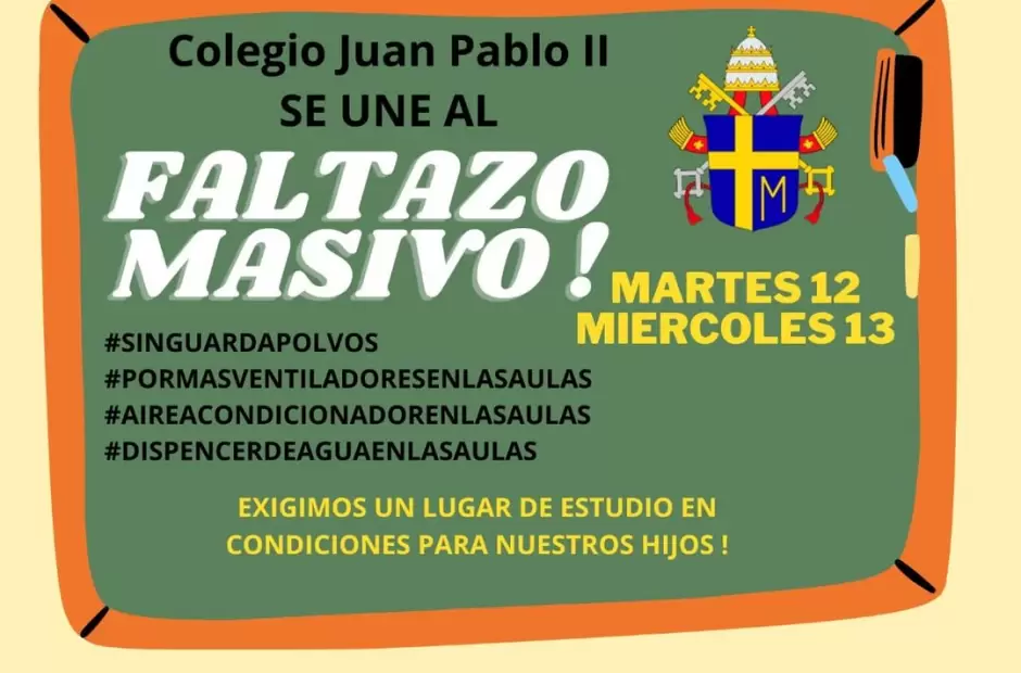 Uno de los flyers que circula en redes sociales