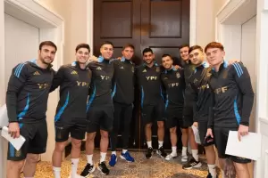 Sin Messi, la Seleccin argentina se prepara para los amistosos en Estados Unidos