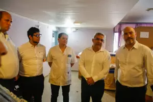 Jalil y Zampieri visitaron las instalaciones del Hospital Zonal de Recreo