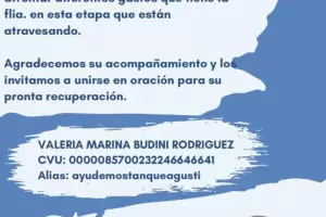 Piden colaboracin para un hombre que sufri un ACV