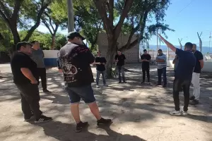 Autoridades de la Polica de la Provincia y del COPROSEDE se reunieron con el Presidente de la Liga Chacarera de Ftbol