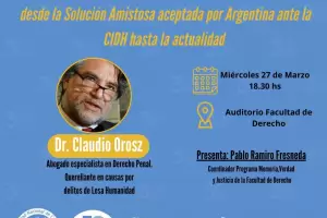 Destacado Jurista en causas de Lesa Humanidad en la UNCA