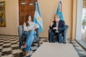 Ral Jalil y la vicepresidente Victoria Villarruel se reunieron en Casa de Gobierno