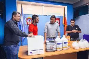 Importante donacin para combatir el dengue en Tinogasta