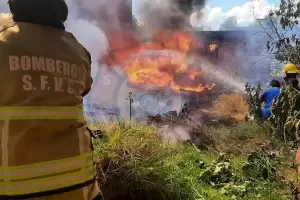 Una vivienda se incendi en la Capital