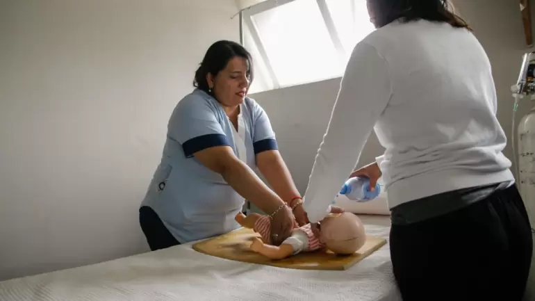 Docentes del  Hospital Garrahan capacitaron a profesionales del Hospital de ni�os en RCP