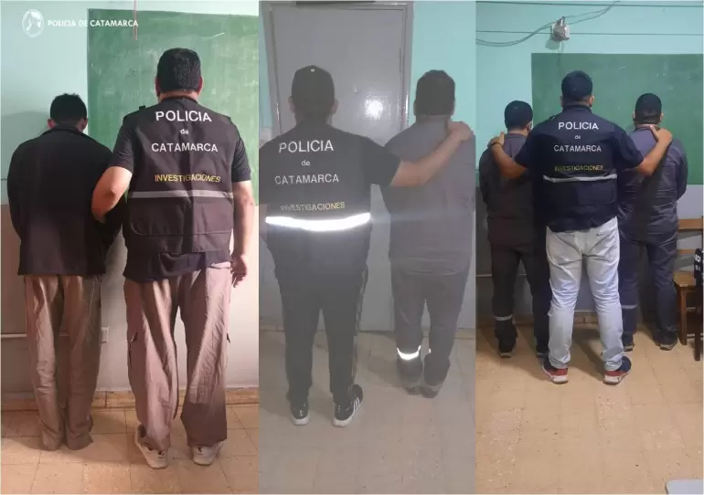 Cuatro personas quedaron a disposici�n de la justicia y varios elementos fueron recuperados