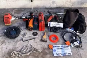 Polic�as recuperaron varios elementos sustra�dos en Fray Mamerto Esqui�