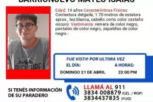 Intensa bsqueda de dos jvenes de 19 y 27 aos