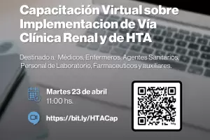 Salud brindar capacitacin virtual sobre la implementacin de Va Clnica Renal y HTA