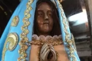 Roban y dejan abandonada una imagen de la Virgen del Valle