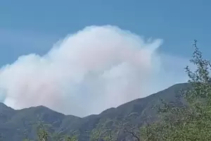 Aconquija: se reactiv el incendio forestal y hay preocupacin de los vecinos