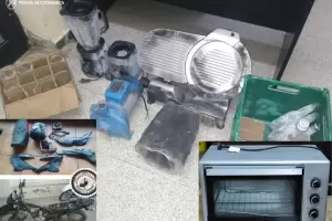 En registros domiciliarios recuperan elementos sustra�dos