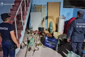 Tras allanamientos en Pom�n, personal policial recuper� varios elementos sustra�dos